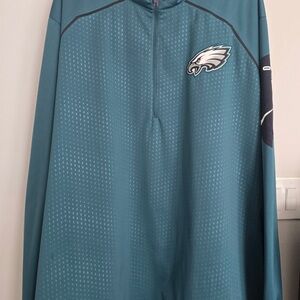 Nike Teal Philadelphia Eagles Quarter-Zip Performance Jacket